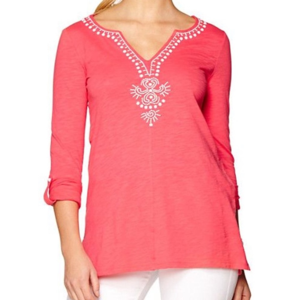 Lilly Pulitzer peach Eliana tunic